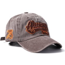 Valkyrie  Ayarlanabilir Pamuk Vintage Baseball Şapka Kahverengi Günlük Spor Kullanım İçin