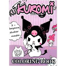 Parti Show 4 Adet Kuromi Boyama Kitabı Stickerlı (16 Sayfa)