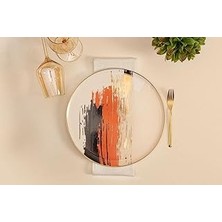 Indispensablely Porland Dash Desen4 Düz Tabak 27CM