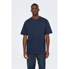 Only & Sons Onsfred % 100 Pamuk Relaxed Fit Bisiklet Yaka T Shirt Erkek T Shirt 22022532