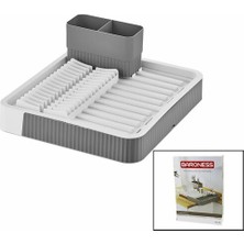 Nargo Sürgülü  Bulaşıklık Plastik  32.5cm x 35.5cm - 51.5 x 35.5cm - Gri Renk