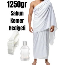 My Real Hac Ihramı 1250GR %100 Pamuk Kemer ve Kokusuz Sabun Hediyeli