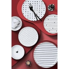 Indispensablely Kütahya Porselen Pretty 4 Parça 10 cm Tabak