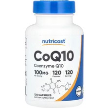 Nutricost COQ10 Coenzyme Q10 Ubiquinone 100 Mg 120 Capsules
