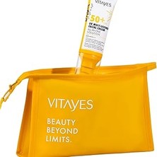 Indispensablely Vitayes Yüz Güneş Kremi SPF50 Çok Fonksiyonlu Yüksek Uv Koruma Yaşlanma Karşıtı Nemlendirme Cilt Ba