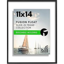 Indispensablely Americanflat Kırılmaya Dayanıklı Camlı 11X14 Yüzer Resim Çerçevesi - 8X10 Fotoğraf Veya Daha Küçük