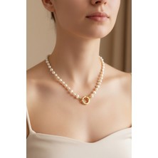 Atalya Accessory Kadın Barok Kilit Incili Kolye