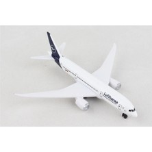 Daron 86RT-4136 Lufthansa Boeing 787, 12,5 Cm. Metal Gövde, Plastik Kanatlar, Sergilemeye Hazır Model Yolcu Uçağı