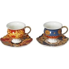 Indispensablely Lucky Clarissa Bone Dörtlü Ayaklı Kahve Fincanı Seti