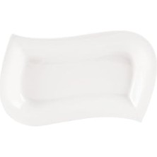 Indispensablely Porland 04A+P011417 Perspective Kayık Tabak, Porselen