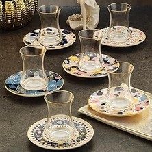 Indispensablely Sandro Moreno 1453 Potpuri Gold 12 Parça Altı Kişilik Çay Seti 110 ml