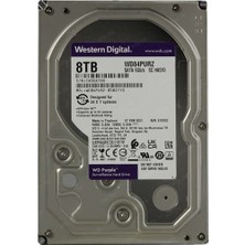 Wd Purple, WD85PURZ, 3.5", 8tb, 256MB, 5640 Rpm, 7/24 Güvenlik, HDD (Türkiye Distribütörü Garantili)