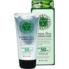 Indispensablely 3W Clinic Hassas Ciltler Için Aloe Vera Içeren Yatıştırıcı Büyük Boy Güneş Kremi 3W Clinic Spf 50 P