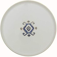 Indispensablely Porland Arabesque Desen Düz Tabak 21CM