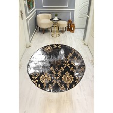 Dolce Mariee Dijital Baskı Eskitme Desenli Kaymaz Taban Halı H0359