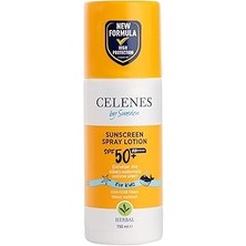 Indispensablely Celenes Herbal Spf 50+ Çocuk Güneş Koruyucu Losyon Sprey (150 Ml)