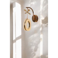 Trend Rose Alyans Şık LED Aplik Kelebek Taşlı Sarkıt Rose Gold