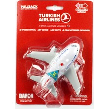 Daron 86TT-287 Türk Havayolları Logolu, Işıklı ve Sesli Çek-Bırak Uçak