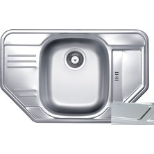 Kromevye Cupıd EX-324-D Desenli Paslanmaz Çelik Mutfak Evyesi