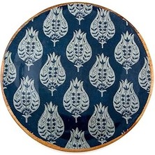 Indispensablely Holza Yuvarlak Tepsi 25X25 cm