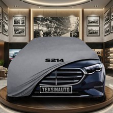 ULTRASHOP Mercedes E Serisi S214 Statıon Wagon (2023-) Gri Kumaş Oto Branda Araca Özel Penye Araba Brandası Araç Örtüsü
