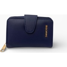 Sanmorris Kadın Suni Deri Fermuarlı ve Çıtçıt Bölmeli Şık Cüzdan