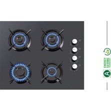 Siembra Ankastre Siyah Dijital Cam Set