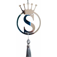 Küçükhome Şık S Yazılı Pleksi Ayna Süsü, Araba Dikiz Aynası Dekoru