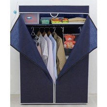 Reyo Prado Basic Çelik Profilli Bez Dolap - Lacivert