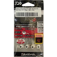 Daiwa Gekkabijin Sw Light Jig Head Ss Red Glow 10 No Iğne 1.5gr 4 Adet