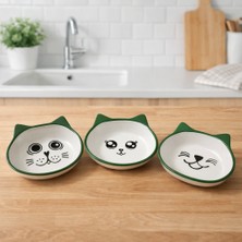 Köklü Züccaciye 3'lü Seramik Çocuk ve Kahvaltı Tabağı