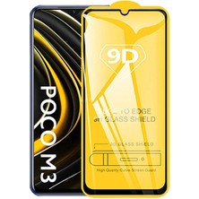 MidasTech Ally Xiaomi Poco M3  9d Full Glue Tempered Cam Ekran KORUYUCU-(5775) Midiastech