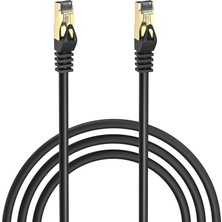 MidasTech S-Lınk MM-CAT702 Cat7 Patch 2mt Gold Uçlu   Ftp Cca Ağ Bağlantı Kablosu (SIYAH)(1923) Midiastech