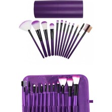 MidasTech 12 Parça Makyaj Fırçası Yumuşak Kıllı Profesyonel Fırça Seti Yüksek Kaliteli Pürüzsüz M