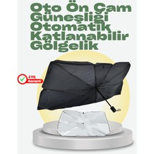 MidasTech Katlanabilir Oto Güneşlik – Pratik Dayanıklı Uv Koruyucu Tasarım Midiastech