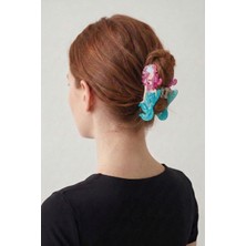 Wuclo Denizkızı Figürlü Sedefli Akrilik Mandal Toka