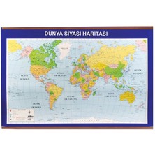 Panda Dünya Siyasi ve Fiziki Haritası (Çıtalı)