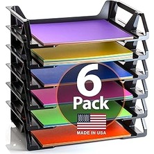 Indispensablely Officemate Oic Achieva Tarafı Katlı Raf, Geri Dönüşüm, Siyah, 6 Adet Şarj Edin (26212)