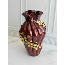 Mikasa Moor Dekoratif Vazo Kahve Gold 40CM