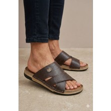 Benitto Kids Enova Suni Deri Kalkan Tokalı Ev ve Dışarı Erkek Terliği BNT205