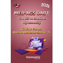 Pegem Kampüs 2026 MEB-AGS ÖABT Türk Dili ve Edebiyatı Öğretmenliği Türkiye Gen