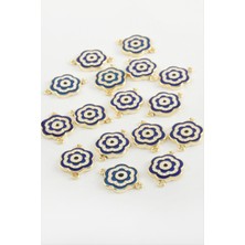 MidasTech Çiçek Çift Kulplu Mineli Bileklik ve Kolye Ucu Aparatı 1 Adet Nemere