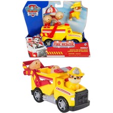 Paw Patrol Fire Rescue Figür ve Kurtarma Aracı - Rubble