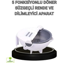 Çok Fonksiyonlu Döner Rende Süzgeç Hazneli Ergonomik Sebze Doğrayıcı Midastech