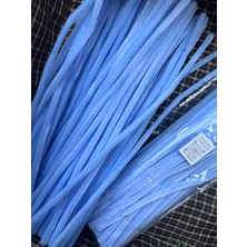 A074 Kod Mutkin Şönil 100 Lü Mavi Renk  30 cm -🛍️ Yoğun Tüylü Hobi Çubuğu Tel El Işi 100 Lü Paket💐