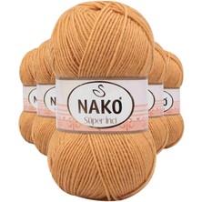 MidasTech 5 Adet Süper Inci El Örgü Ipi 100 gr Altuni 294 Nemere