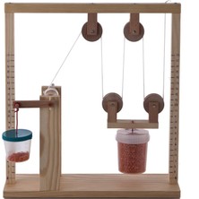 Emay Center Eğitici Ahşap Palanga ve Çıkrık Deney Seti | Bileşik Basit Makine Stem Eğitim Materyali