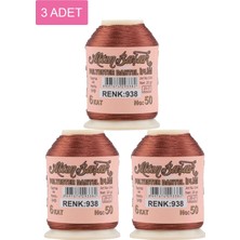 MidasTech 3 Adet Altınbaşak Oya ve Dantel Ipi 20 gr - Royaleks - No: 938 Nemere