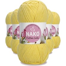 MidasTech 5 Adet Cotton Lüks Yelek Tunik Kazak Bluz Hırka Ipi Yünü Açık Sarı 97554 Nemere