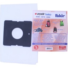 MidasTech Elektrikli Süpürge Torbası 4240-6260 3'lü ROYALEKS-68790 Nemere
